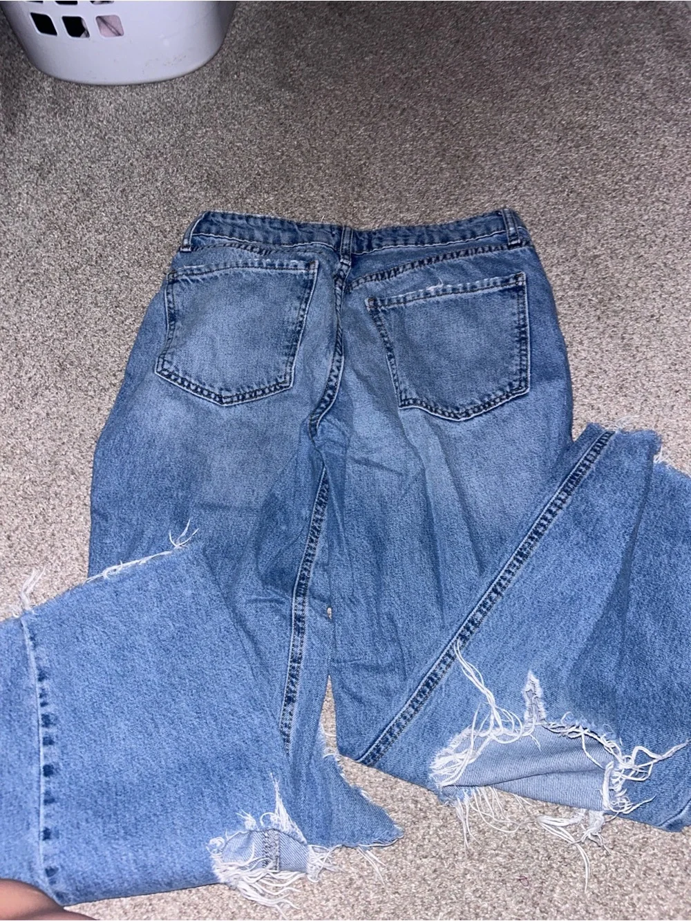 Forever 21 Ripped Light Blue Boyfriend Jeans - Picture 2 of 3